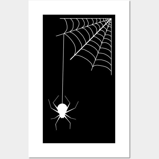 Spider Web Silhouette Wall Art by alyga.art